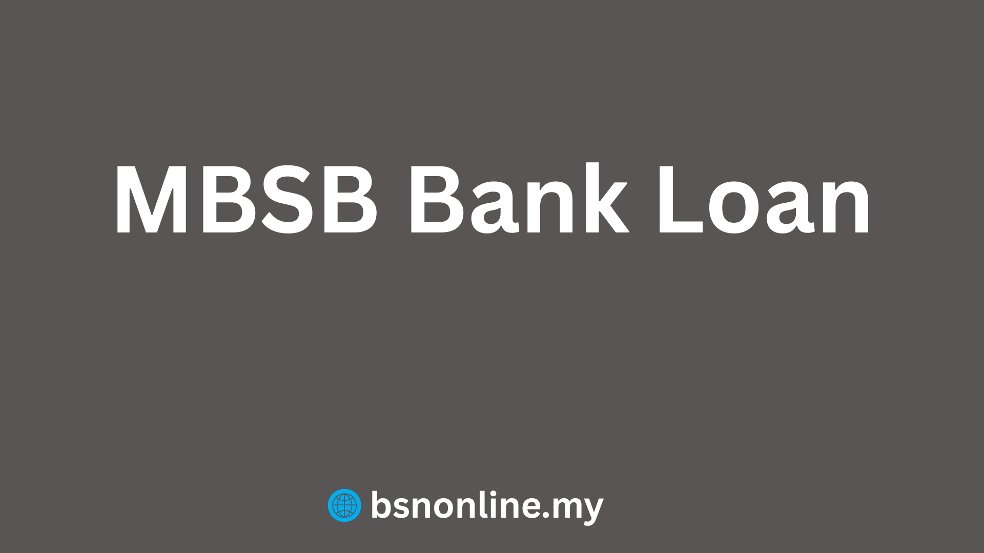 MBSB Bank Loan