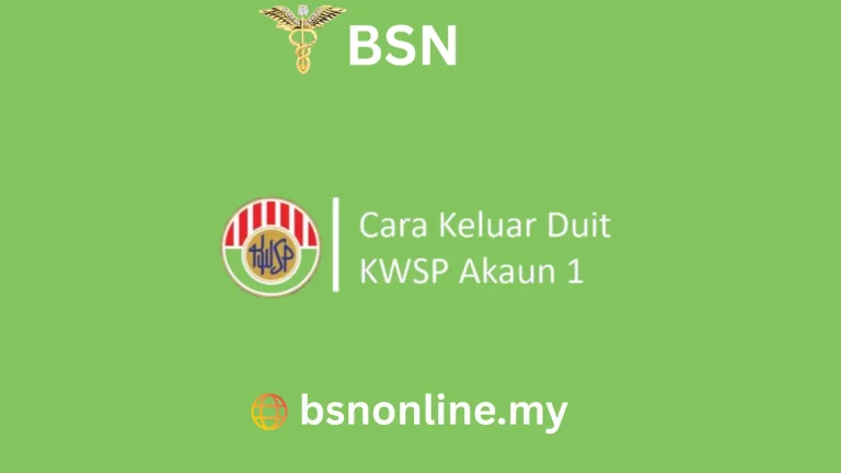 Cara Keluar Duit KWSP Akaun 1 Online